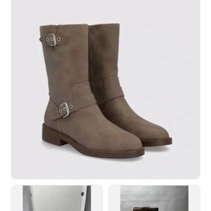 Dolce Vita Women's Size 8 side Zip Ankle Moto Comfort Boots Dark Taupe. No box